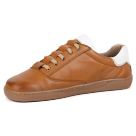 Olivier Zapatillas de zapatillas descalitas para mujeres - zapatos de cuero marrón 2