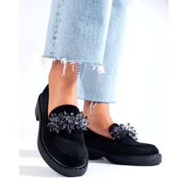 W. Potocki Mocasines Potocki ecológicos para mujeres Black 12058bk negro 1