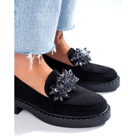W. Potocki Mocasines Potocki ecológicos para mujeres Black 12058bk negro 2