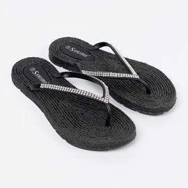 Seastar Flip Black -Flops con circones negro 3