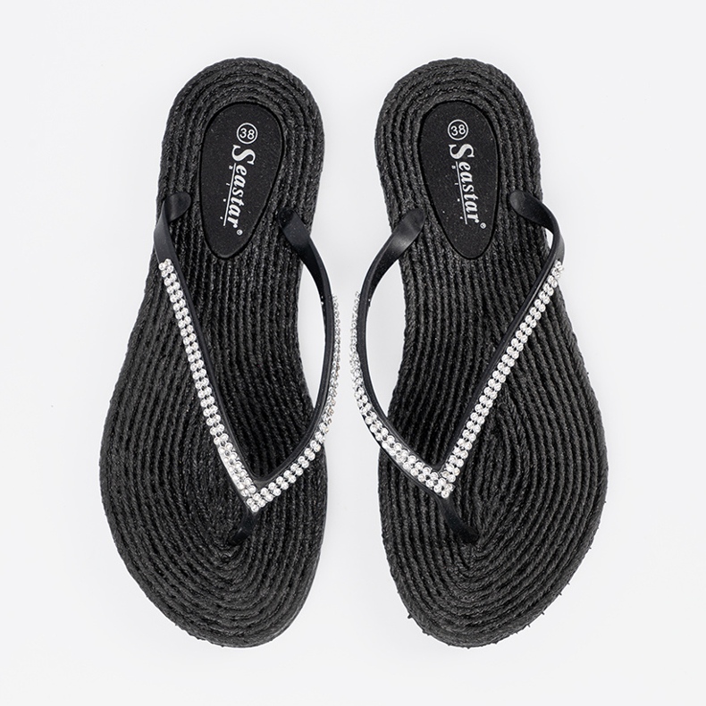 Seastar Flip Black -Flops con circones negro 1