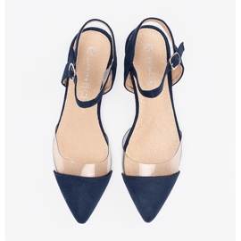 Goodin Sandalias azul marino con dedos cubiertos 3