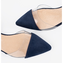 Goodin Sandalias azul marino con dedos cubiertos 5