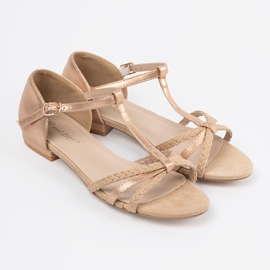 Shelvt Sandalias beige planas 4