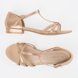 Shelvt Sandalias beige planas 1