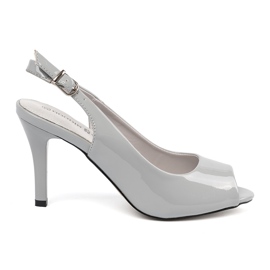 Goodin Tacones altos pintados en gris 3