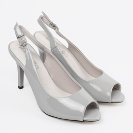 Goodin Tacones altos pintados en gris 4