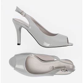 Goodin Tacones altos pintados en gris 6