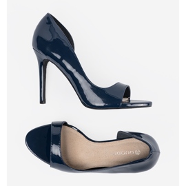Goodin Bombas azul marino con dedos desnudos 6