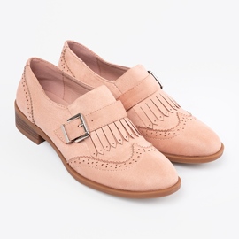 Seastar Mocasines planos de gamuza rosa rosado 2