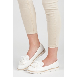 Vices Señores de ante con flecos blanco 2 Vices Señores de ante con flecos blanco 2