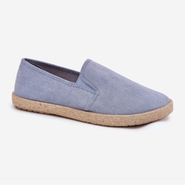Zapatillas de zapatillas para hombres de alparto con blue de gamuza ecológica azul 8