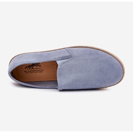 Zapatillas de zapatillas para hombres de alparto con blue de gamuza ecológica azul 2