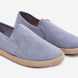 Zapatillas de zapatillas para hombres de alparto con blue de gamuza ecológica azul 6