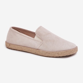 Zapatillas de zapatillas para hombres con beige de gamuza ecológico 5