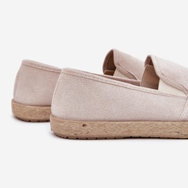 Zapatillas de zapatillas para hombres con beige de gamuza ecológico 2