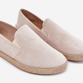 Zapatillas de zapatillas para hombres con beige de gamuza ecológico 4
