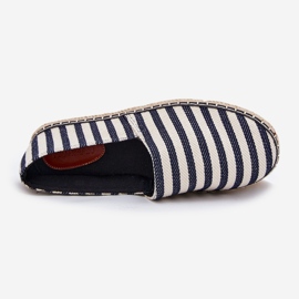Apartrilles masculinos con rayas azul marino 4