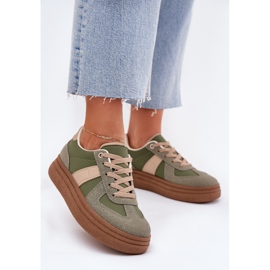 Zapatillas con Plataforma para Mujer, Verde 2