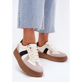 Zapatillas con Plataforma para Mujer, Beige 2