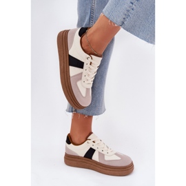 Zapatillas con Plataforma para Mujer, Beige 3