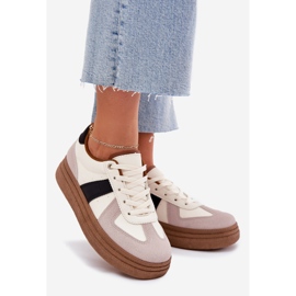 Zapatillas con Plataforma para Mujer, Beige 1