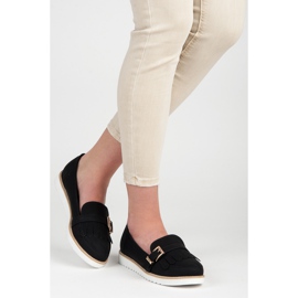 Vices Mocasines con hebilla decorativa negro 4