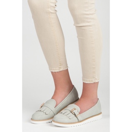 Vices Mocasines con hebilla decorativa gris 5
