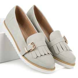 Vices Mocasines con hebilla decorativa gris 2