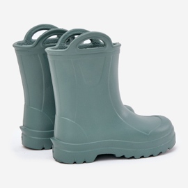 Galoshes de niños de Lemigo Doggy 735 Green verde 2