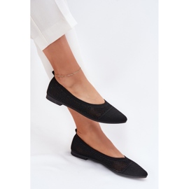 Ballerinas de malla de mujeres femeninas negras negro 5