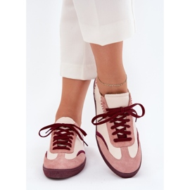 Zapatillas de cuero para mujeres zazoo n1202 rosa rosado 3