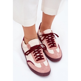 Zapatillas de cuero para mujeres zazoo n1202 rosa rosado 5
