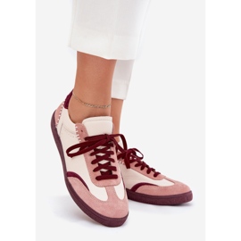 Zapatillas de cuero para mujeres zazoo n1202 rosa 1