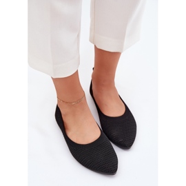 Material de malla de mujeres bailarinas negras negro 5