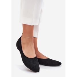 Material de malla de mujeres bailarinas negras negro 1