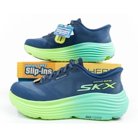 Zapatillas para correr skechers max amortiguación slip -ins 129473/nvlm azul 9