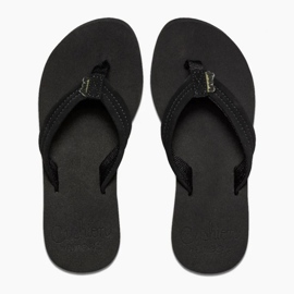 Reef Flip-flops de la brisa de cojín de arrecife en RF001454-BK2 negro 6