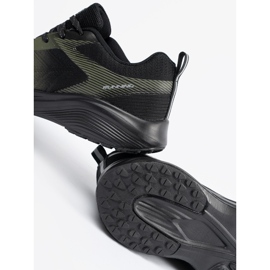 DK Zapatos deportivos para hombres livianos de color verde oscuro negro 1