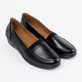 Shelvt Zapatos clásicos negros deslizados 3