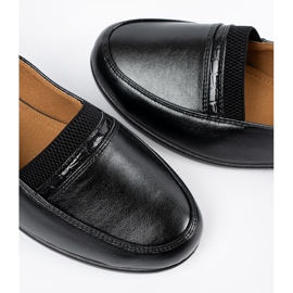 Shelvt Zapatos clásicos negros deslizados 5
