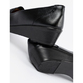 Shelvt Zapatos clásicos negros deslizados 1