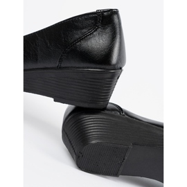 Zapatos corredizos negros con arco 1 Zapatos corredizos negros con arco 1