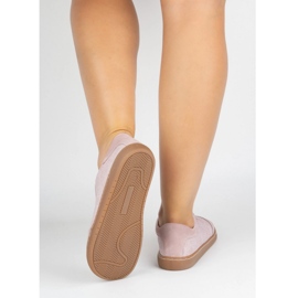 Zapatos de cuero para mujeres descalzos Olivier Eliza Pink Flowers rosa 1