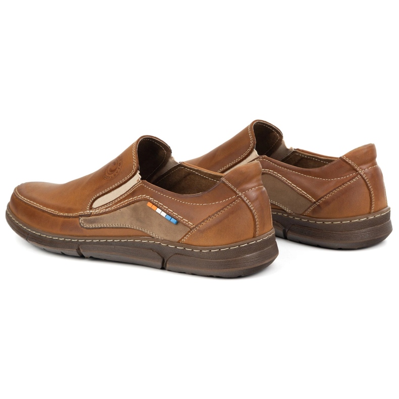 Olivier Slip-on 283gt Camel Brown Cuero Mocasins marrón marrón 3