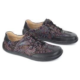 Olivier Zapatos de cuero descalzo thalia zapatos minimalistas zapatos estampados morados violeta 7
