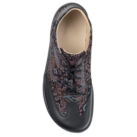 Olivier Zapatos de cuero descalzo thalia zapatos minimalistas zapatos estampados morados violeta 1