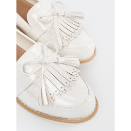 Seastar Mocasines barnizados blancos con arco 1