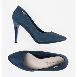 Goodin Army Blue High Heels azul 5