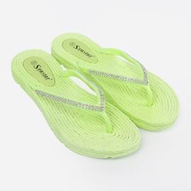 Seastar Flip verdes -flops con circones 1 Seastar Flip verdes -flops con circones 1